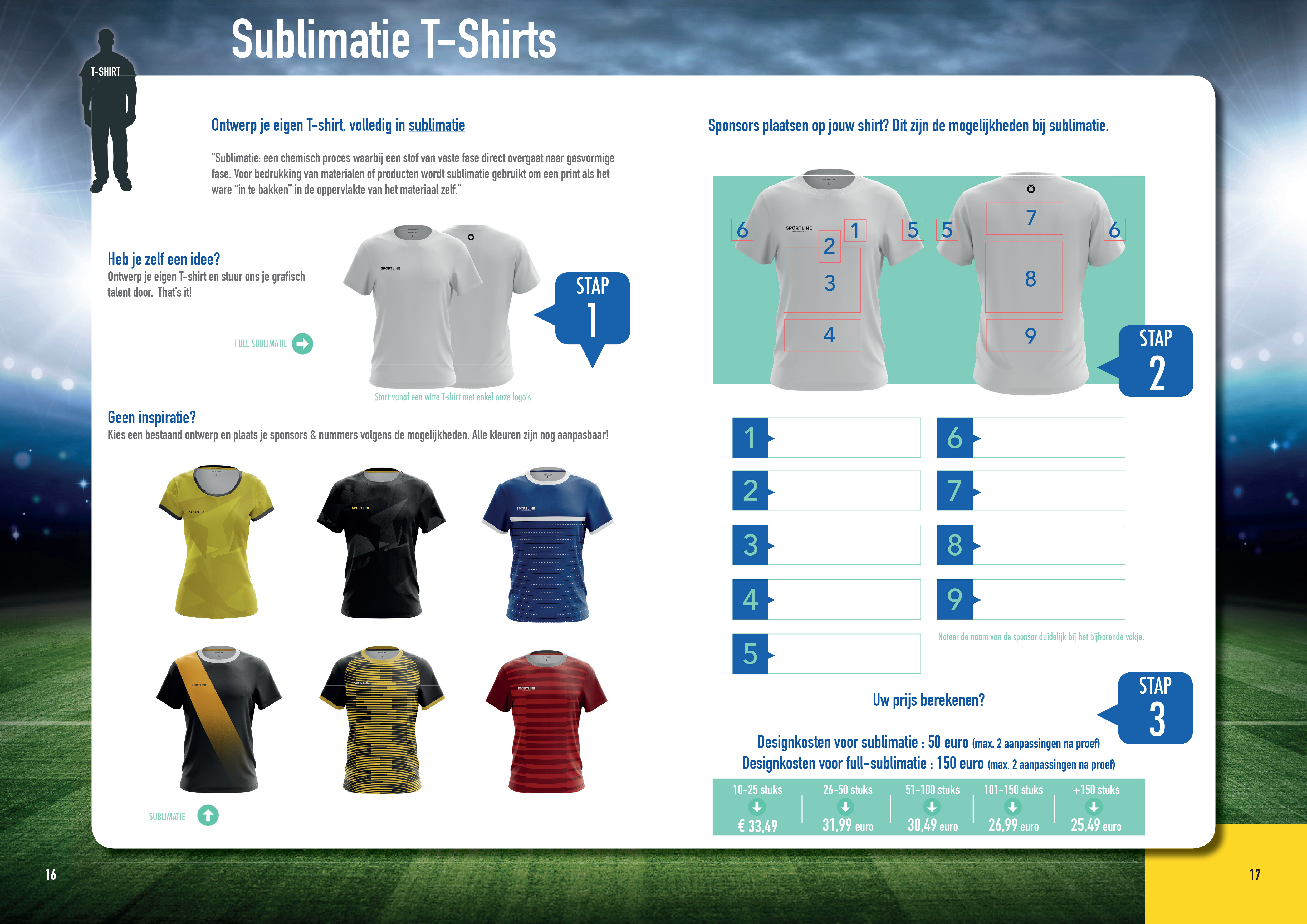 Sublimatie - Teamwear - Sportline Sublimatie - sport shirts - teamwear